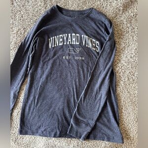 Vineyard Vines Women’s Navy Logo Long Sleeve Tee